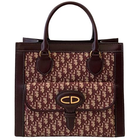 dior tote burgundy|christian Dior tote bag.